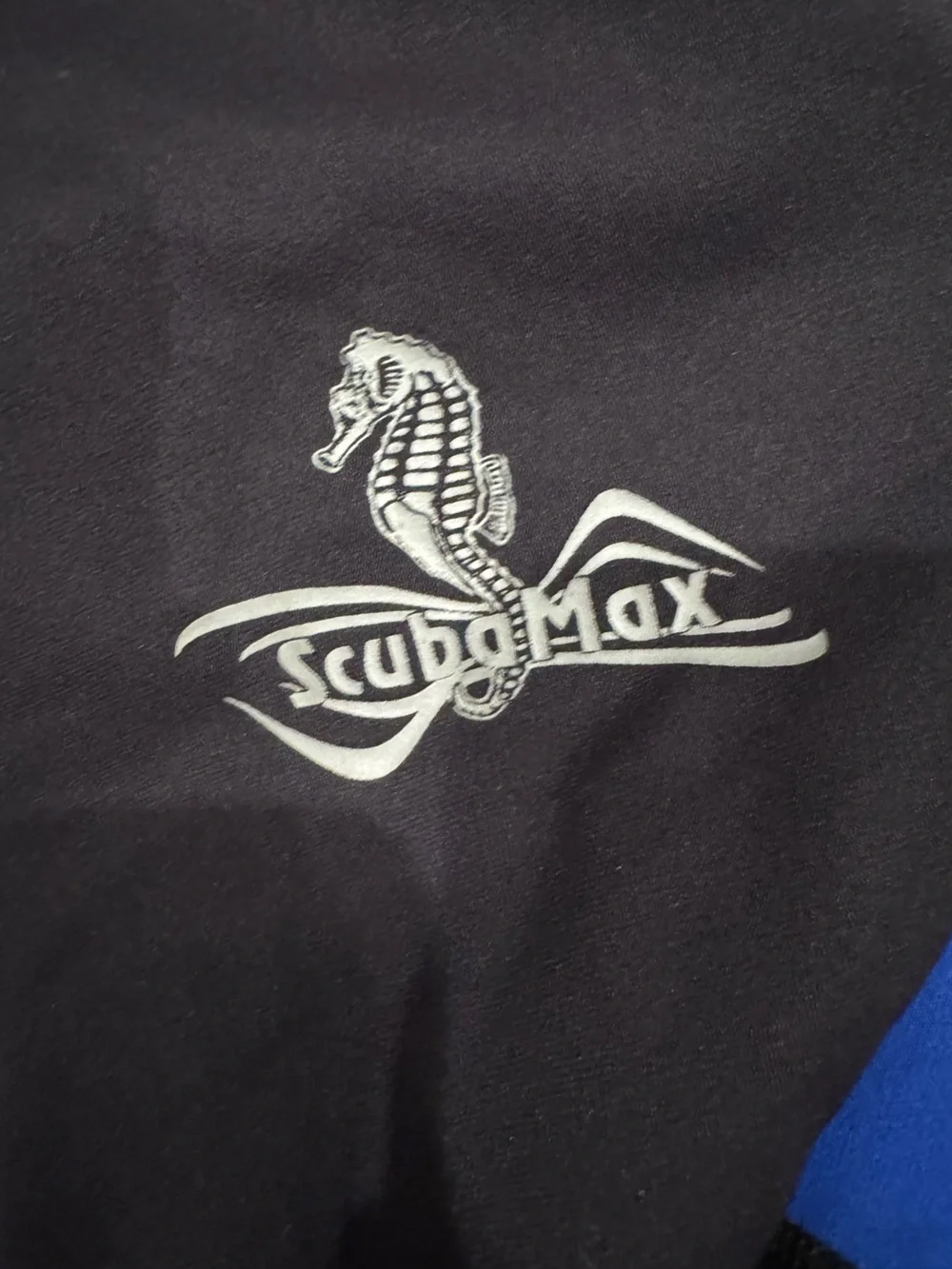 Scubamax Men’s‎ Black Wetsuit with Blue Panels Surf Beachy Athletic